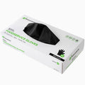 Serve Secure Black TPE Hybrid Plastic Medium Foodservice Gloves - Latex Free, Powder Free - 10 1/4" x 8 1/2" - 200 count box