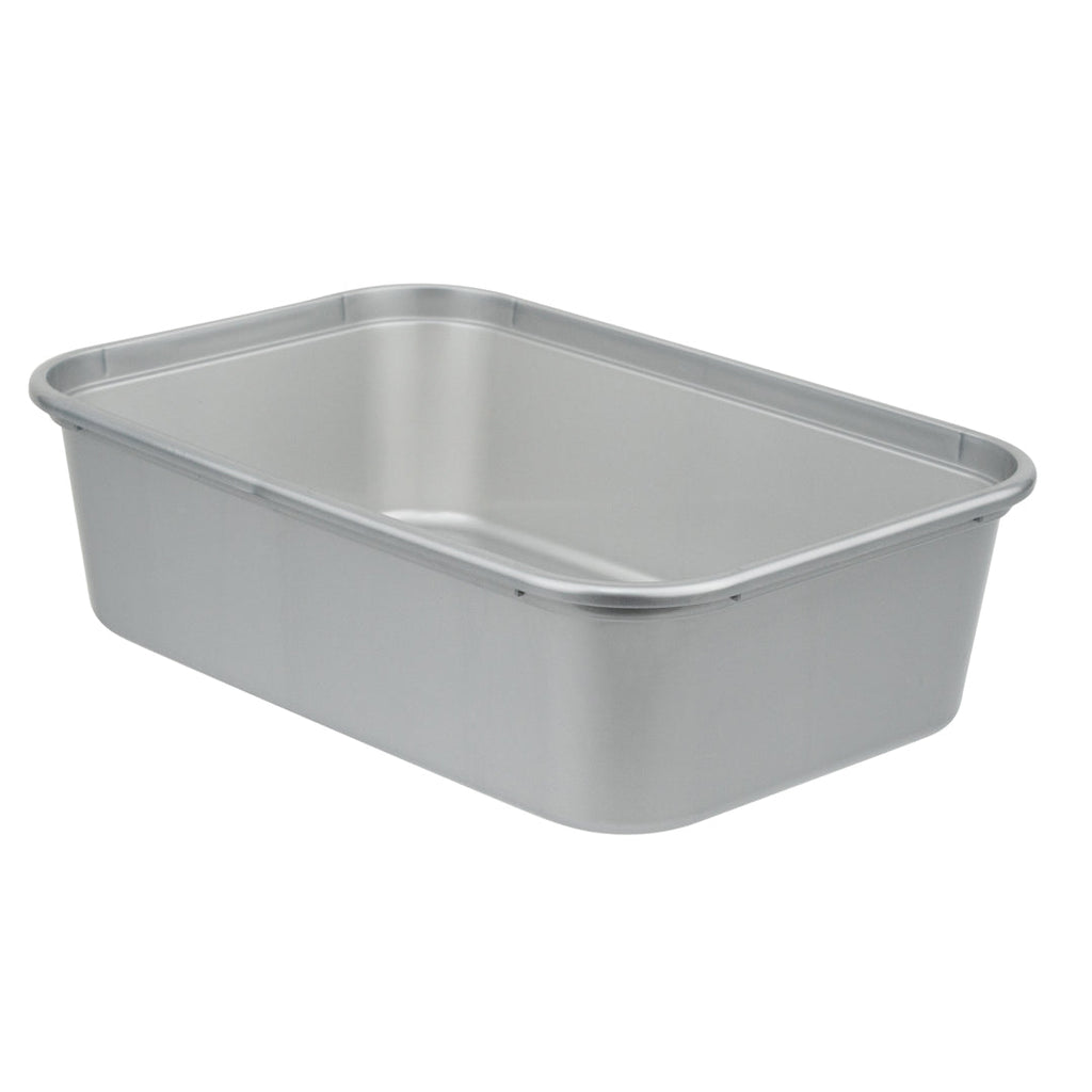 Futura 22 oz Silver Plastic Take Out Container - with Clear Lid, Microwavable - 6 3/4" x 4 1/2" x 2 1/4" - 100 count box