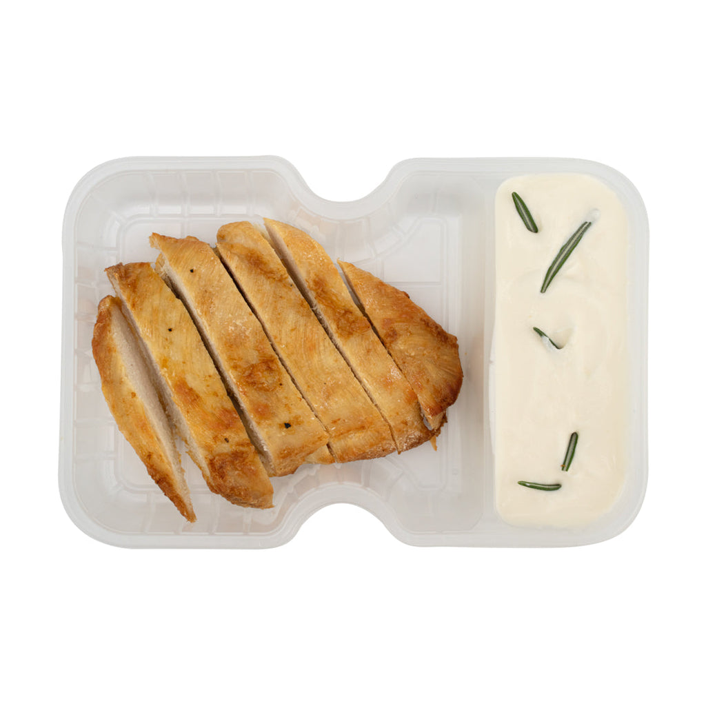 Futura 10 oz White Plastic Narrow 2-Compartment Insert Tray - Fits 32 and 37 oz Containers, Microwavable - 100 count box