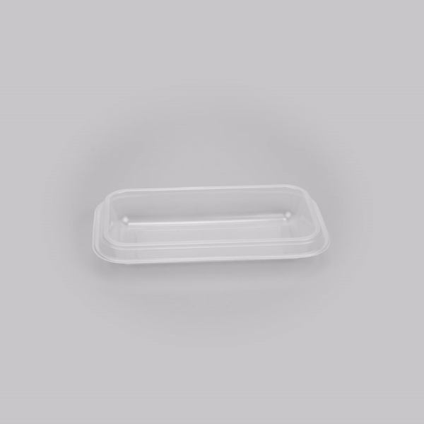 Futura 15 oz Clear Plastic Heavy Duty Insert Tray - Fits 24, 34 and 44 oz Containers, Microwavable - 100 count box