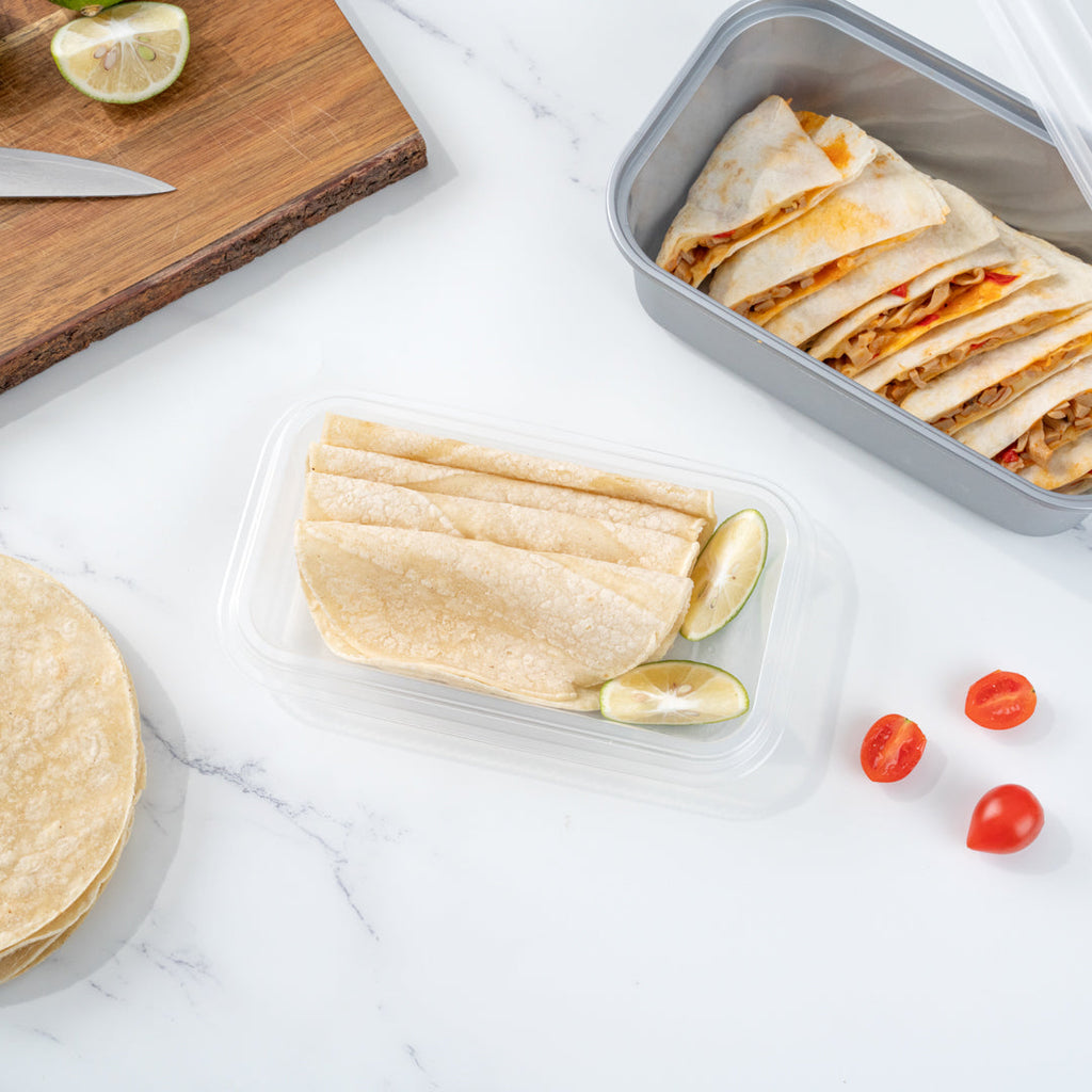 Futura 15 oz Clear Plastic Heavy Duty Insert Tray - Fits 24, 34 and 44 oz Containers, Microwavable - 100 count box
