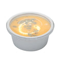 Futura 8 oz Silver Plastic Tamper-Evident Bowl - with Clear Lid, Microwavable - 4 1/4" x 3 1/4" x 1 3/4" - 100 count box