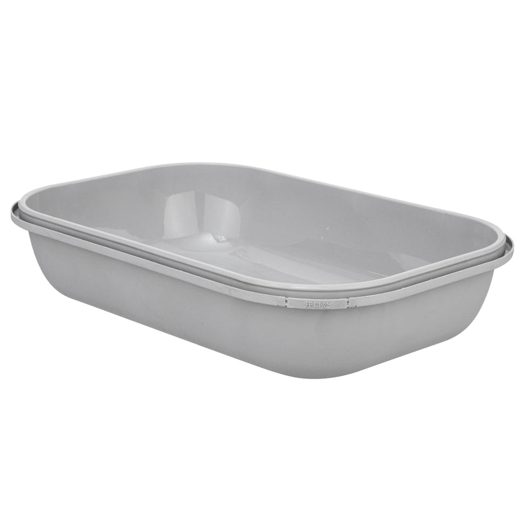 Futura 34 oz Matte Gray Plastic Tamper-Evident Take Out Container - with Lid, Microwavable - 8 3/4" x 6" x 2 1/4" - 100 count box