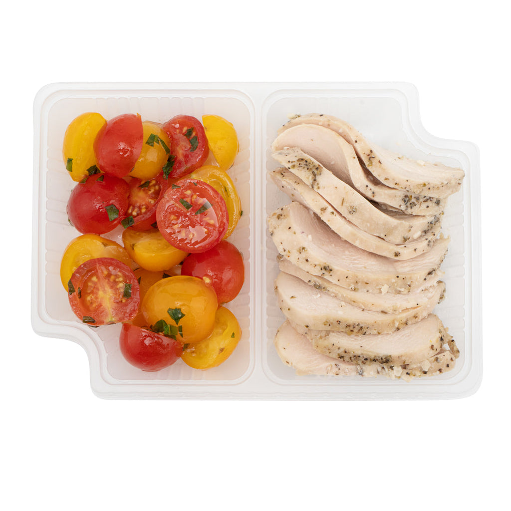 Futura 14 oz Clear Plastic 2-Compartment Insert Tray - Fits 34 oz Box, Microwavable - 100 count box