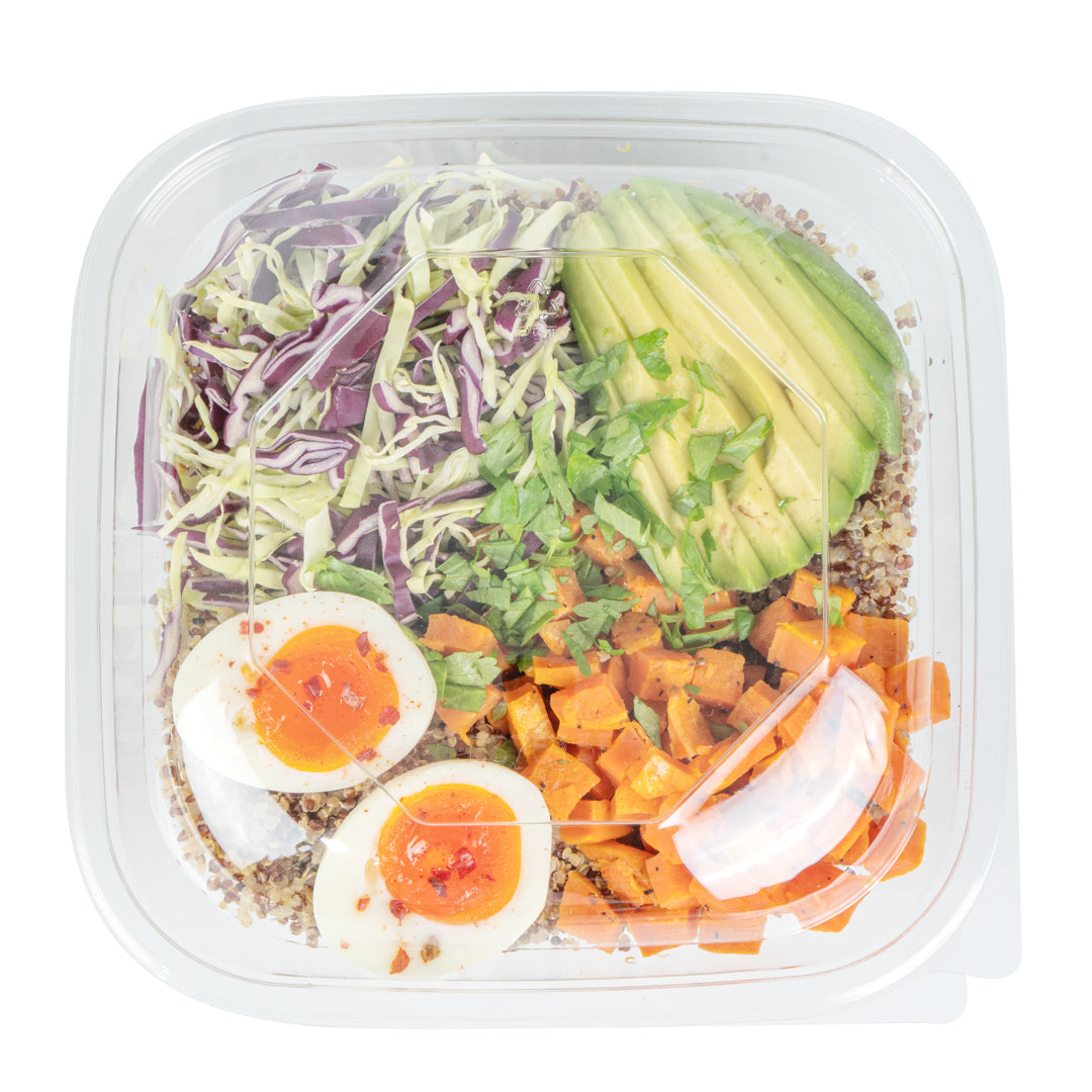 Thermo Tek 25 oz Square Clear Plastic Take Out Salad Bowl - with Lid, Anti-Fog - 7 1/2" x 7 1/2" x 2 3/4" - 100 count box