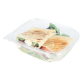 Thermo Tek 24 oz Rectangle Clear Plastic Deli / Snack Container - with Hinged Lid, Anti-Fog - 7 1/2" x 5 1/2" x 2" - 100 count box