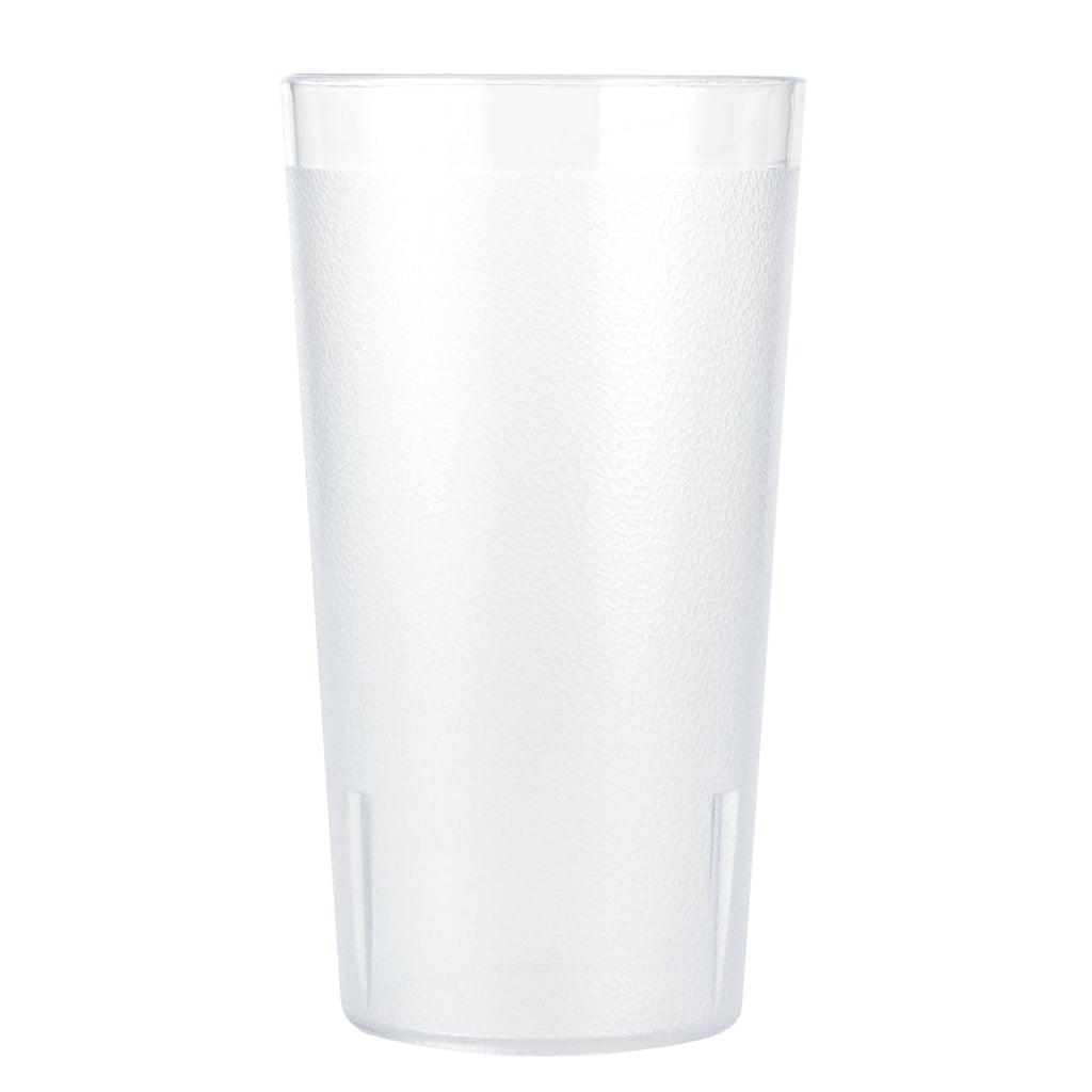 Bev Tek 16 oz SAN Plastic Tumbler - Pebbled - 3 1/4" x 3 1/4" x 5 3/4" - 12 count box