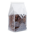 Bag Tek White Cotton Paper Tin Tie Bag - with Clear Window - 5" x 4" x 11 1/4" - 100 count box