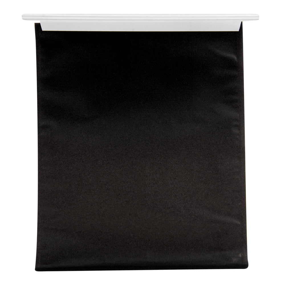 Bag Tek Black Cotton Paper Tin Tie Bag - with Clear Window - 8 3/4" x 4 1/2" x 10 3/4" - 100 count box