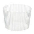 Bev Tek Clear Plastic Ripple Hot / Cold Cup Sleeve - Fits 12, 16 and 24 oz - 1000 count box
