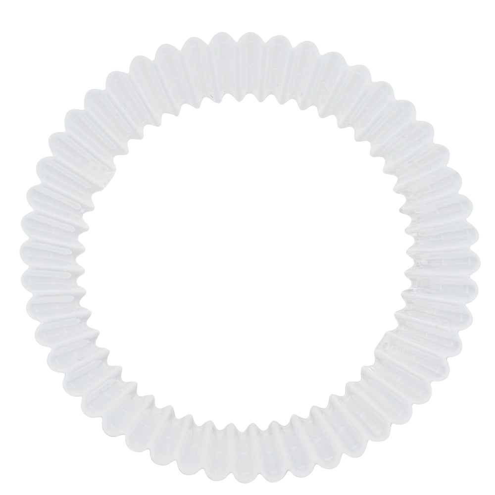 Bev Tek Clear Plastic Ripple Hot / Cold Cup Sleeve - Fits 12, 16 and 24 oz - 1000 count box