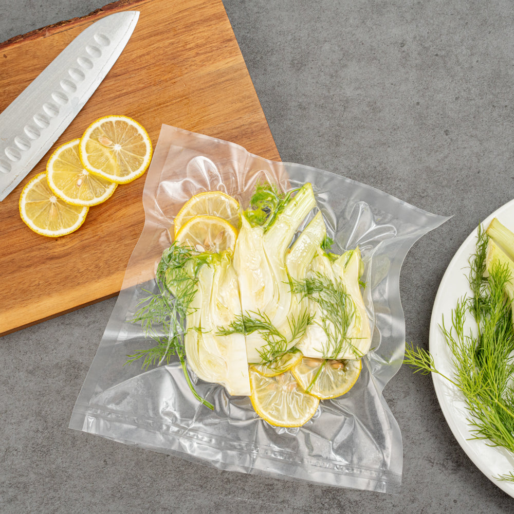 Fresh Hero Clear Plastic Vacuum Sealer Bags - for Chamber Vacuum Sealer, 3 mil, BPA-Free - 10" x 10" - 1000 count box