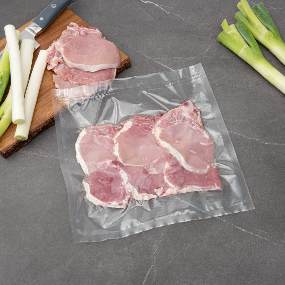 Fresh Hero Clear Plastic Vacuum Sealer Bags - for Chamber Vacuum Sealer, 3 mil, BPA-Free - 12" x 12" - 1000 count box