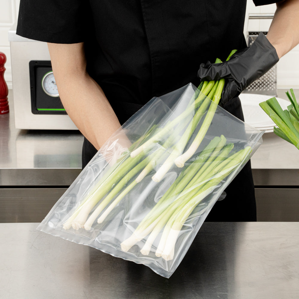 Fresh Hero Clear Plastic Vacuum Sealer Bags - for Chamber Vacuum Sealer, 3 mil, BPA-Free - 14" x 12" - 1000 count box