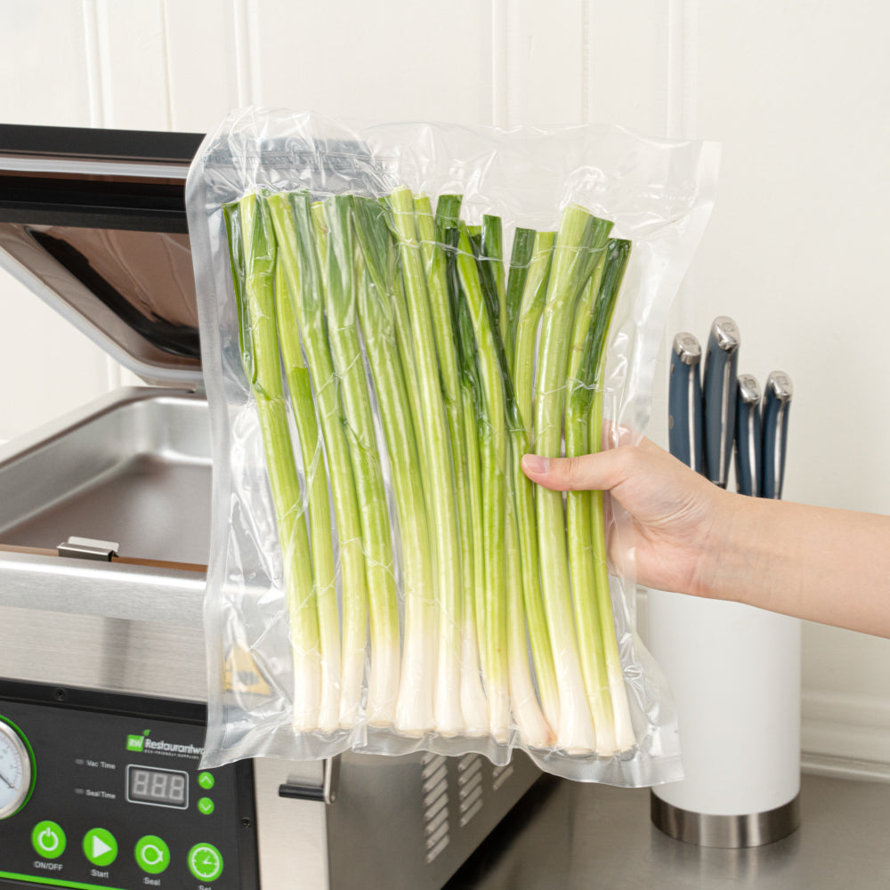 Fresh Hero Clear Plastic Vacuum Sealer Bags - for Chamber Vacuum Sealer, 3 mil, BPA-Free - 14" x 12" - 1000 count box