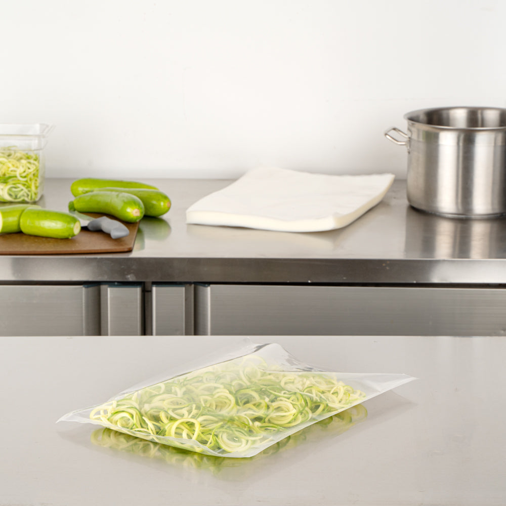 Fresh Hero Clear Plastic Vacuum Packaging Bag - for Chamber Vacuum Sealer, 4 mil, BPA-Free - 16" x 12" - 100 count box