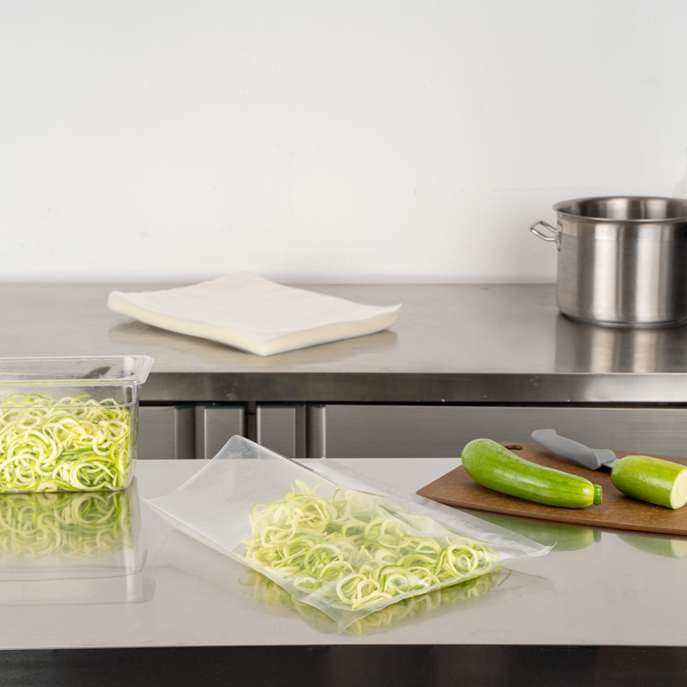 Fresh Hero Clear Plastic Vacuum Sealer Bags - for Chamber Vacuum Sealer, 4 mil, BPA-Free - 16" x 12" - 1000 count box