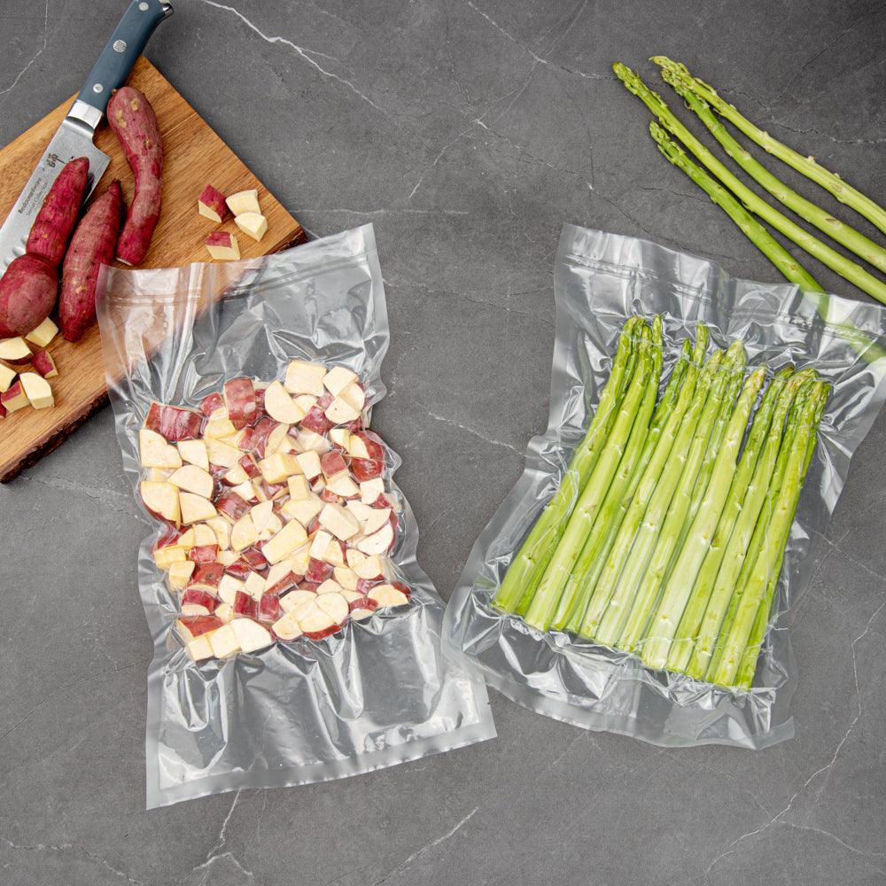 Fresh Hero Clear Plastic Vacuum Packaging Bag - for Chamber Vacuum Sealer, 3 mil, BPA-Free - 18" x 10" - 100 count box