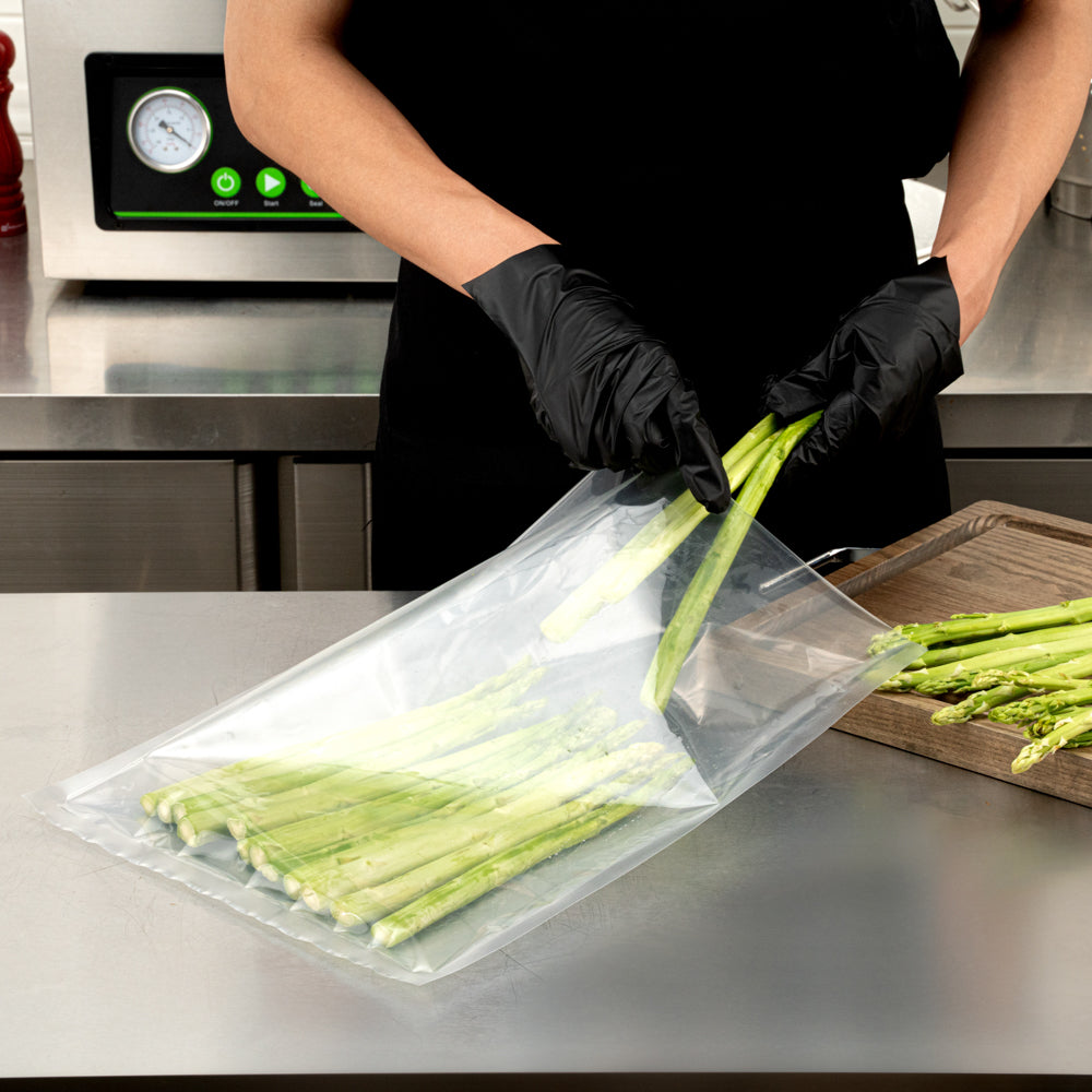 Fresh Hero Clear Plastic Vacuum Sealer Bags - for Chamber Vacuum Sealer, 3 mil, BPA-Free - 16" x 12" - 1000 count box