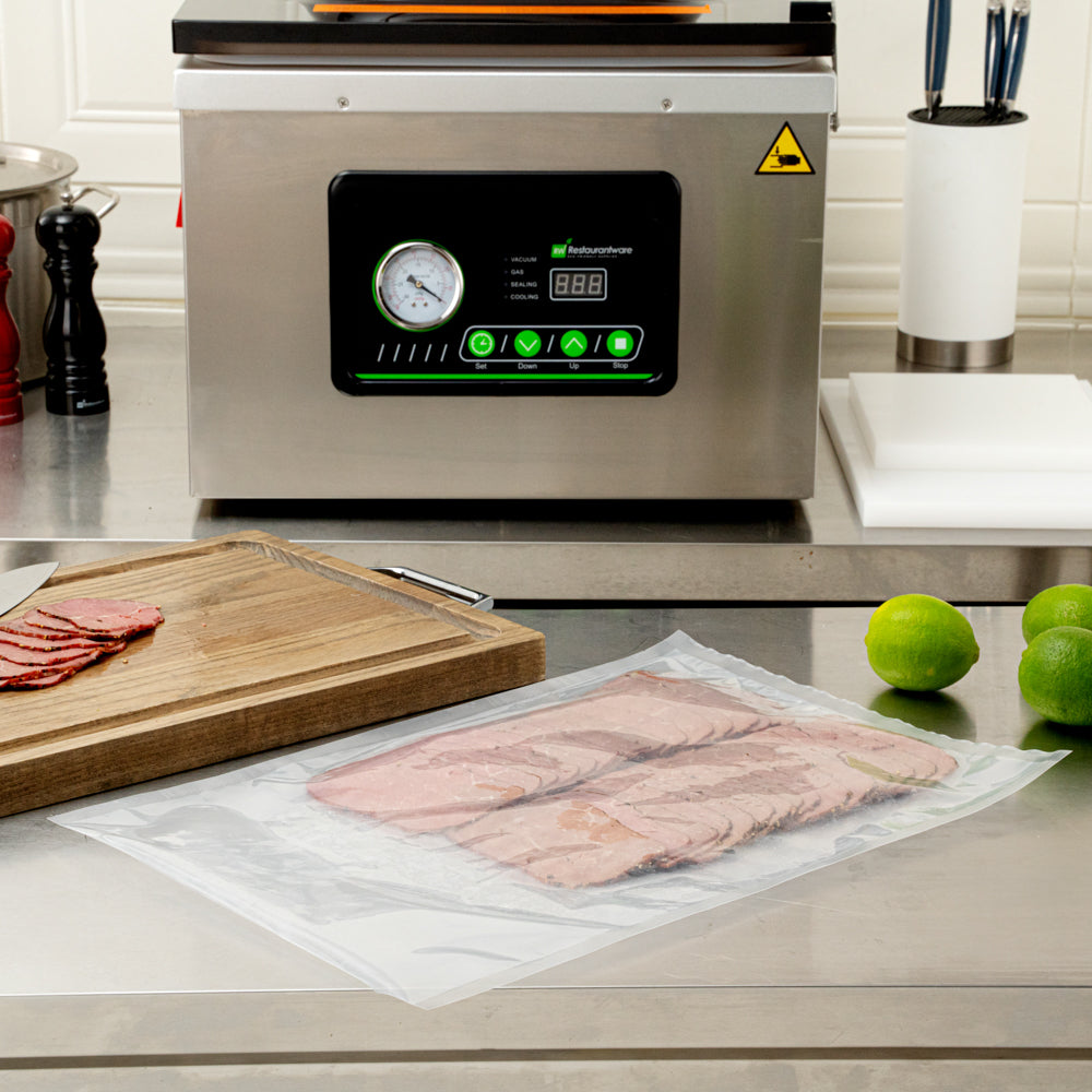 Fresh Hero Clear Plastic Vacuum Sealer Bags - for Chamber Vacuum Sealer, 3 mil, BPA-Free - 18" x 12" - 1000 count box