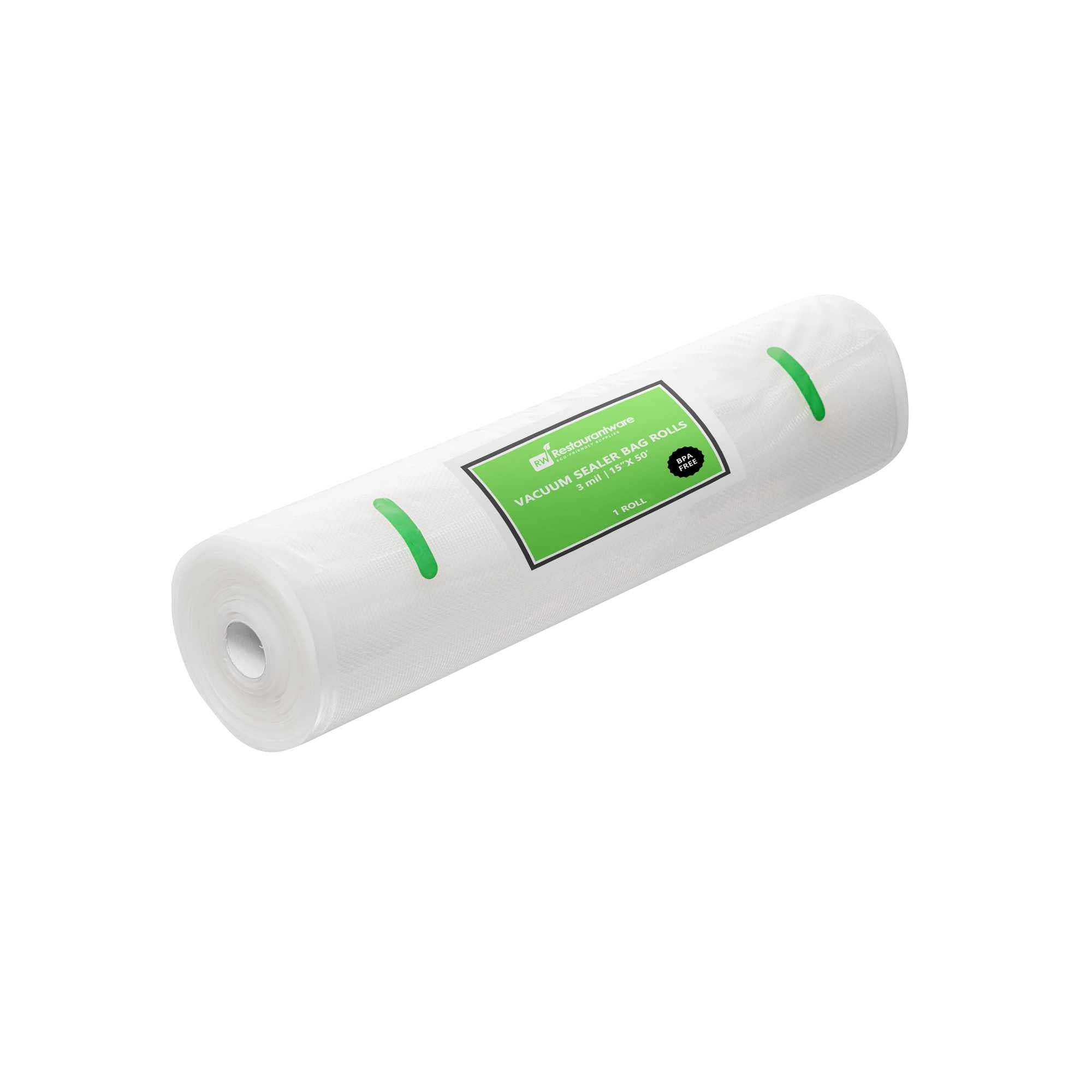 Fresh Hero Clear Plastic Full Mesh External Packaging Bag Roll - 3 mil - 15" x 50' - 1 count box