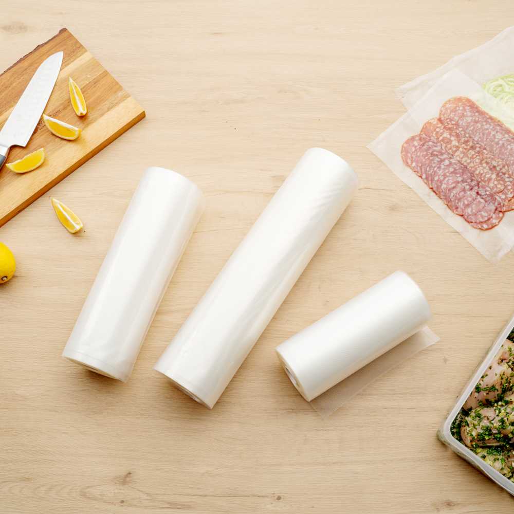 Fresh Hero Clear Plastic Full Mesh External Packaging Bag Roll - 3 mil - 15" x 50' - 1 count box