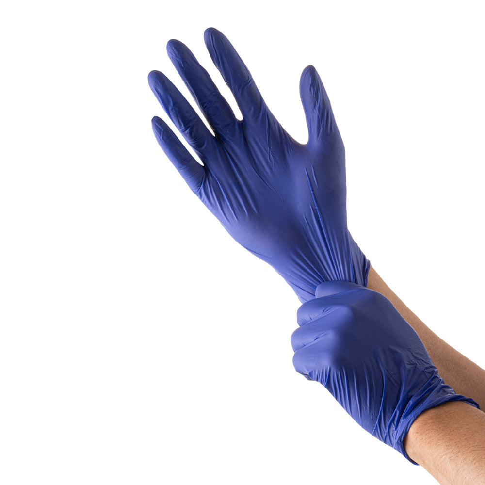 Low Derma Blue Small Nitrile Gloves - Hypoallergenic, Non-Sterile, Powder-Free - 1000 count box