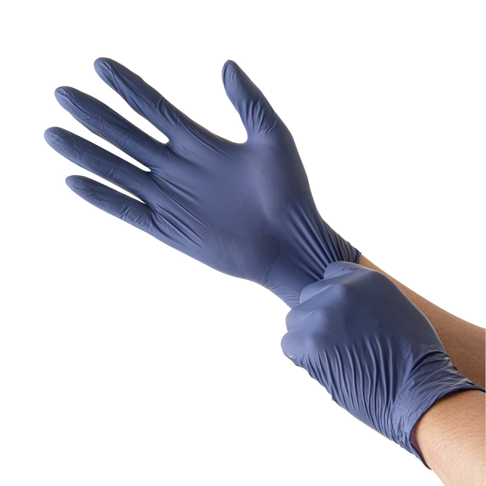 Low Derma Dark Blue Small Nitrile Gloves - Hypoallergenic, Non-Sterile, Powder-Free - 1000 count box