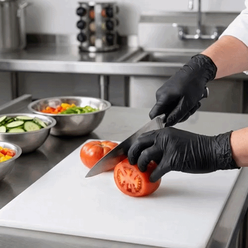 Low Derma Blackberry Large Nitrile Gloves - Hypoallergenic, Non-Sterile, Powder-Free - 1000 count box