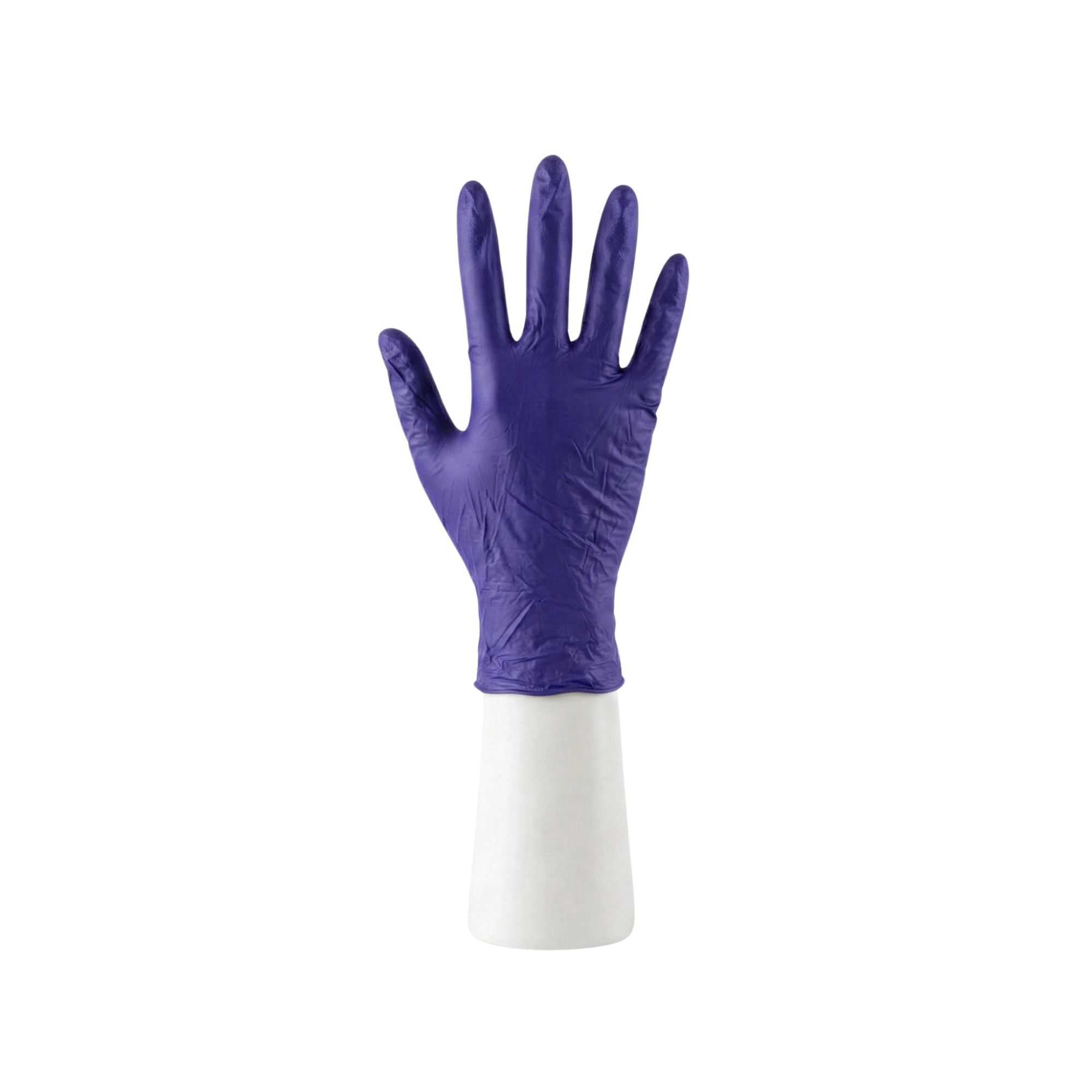 Low Derma Blue Large Nitrile Gloves - Hypoallergenic, Non-Sterile, Powder-Free - 100 count box