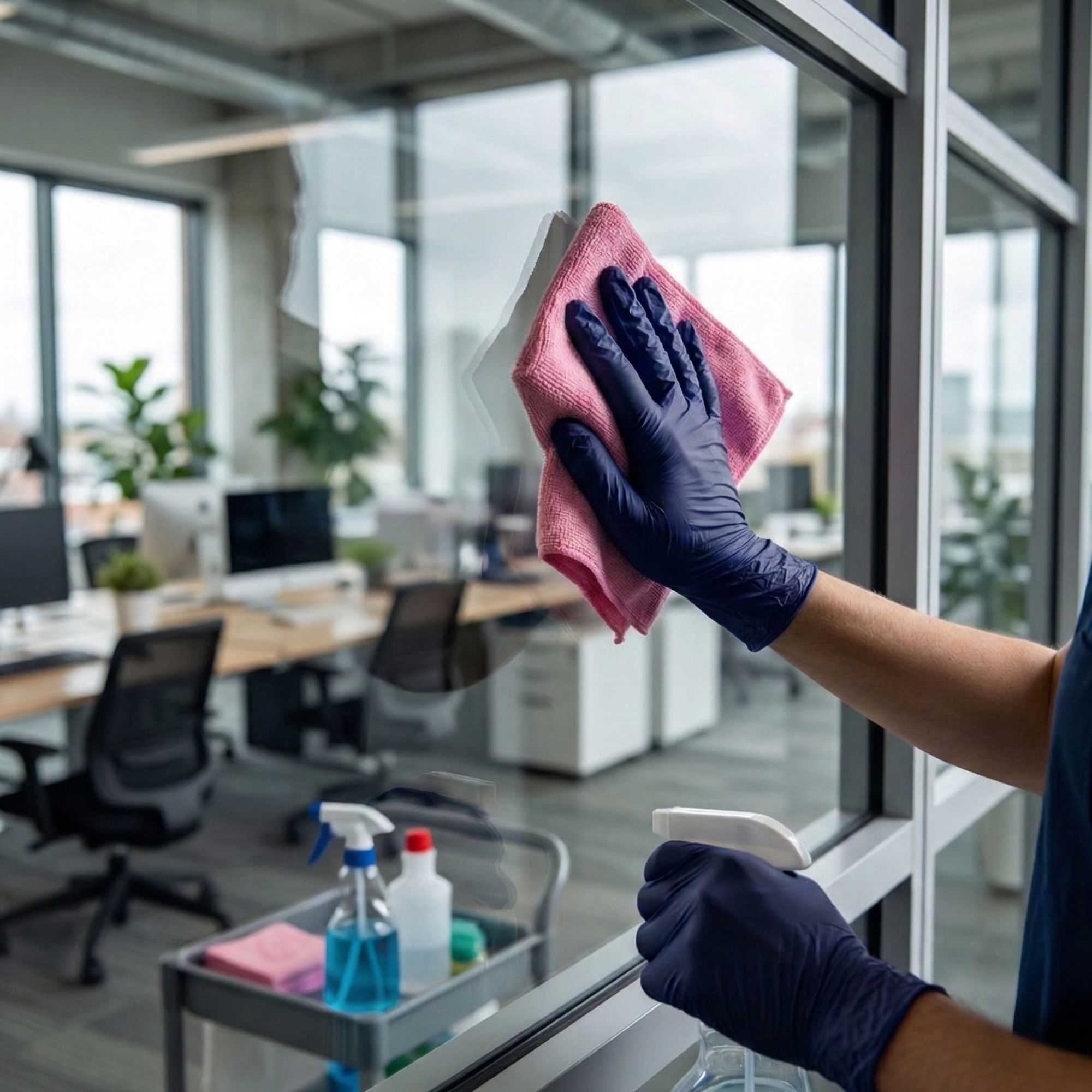 Low Derma Dark Blue Large Nitrile Gloves - Hypoallergenic, Non-Sterile, Powder-Free - 100 count box