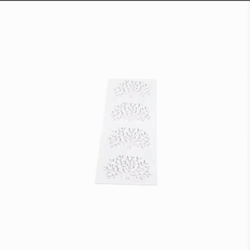 Pastry Tek Gray Silicone Coral Fondant Impression Mat - 1 count box