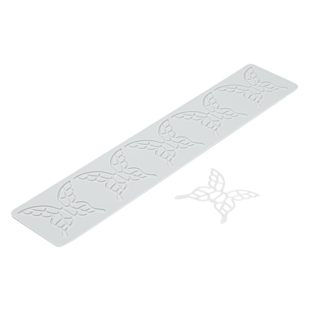 Pastry Tek Gray Silicone Butterfly Fondant Impression Mat - 1 count box