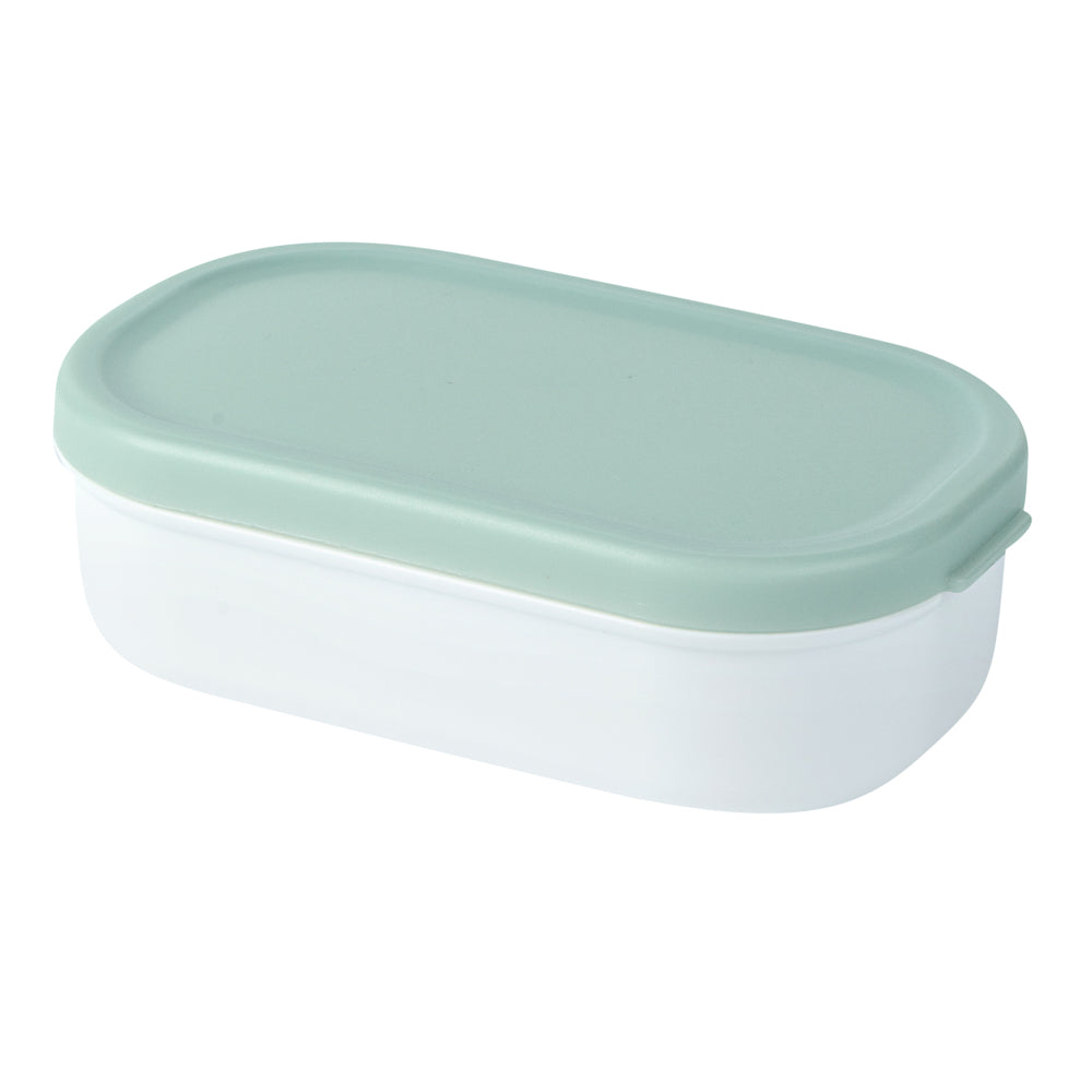 Bento Tek 41 oz Green and White Buddha Box All-in-One Lunch Box - with Utensils, Sauce Cup - 7 1/4" x 4 1/4" x 4" - 1 count box