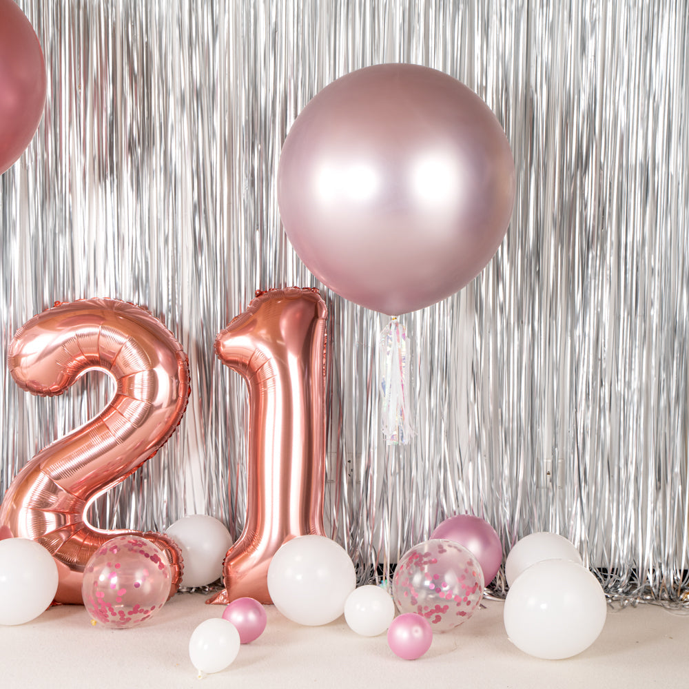 Balloonify Metallic Champagne Pink Latex Balloon - 36" - 10 count box