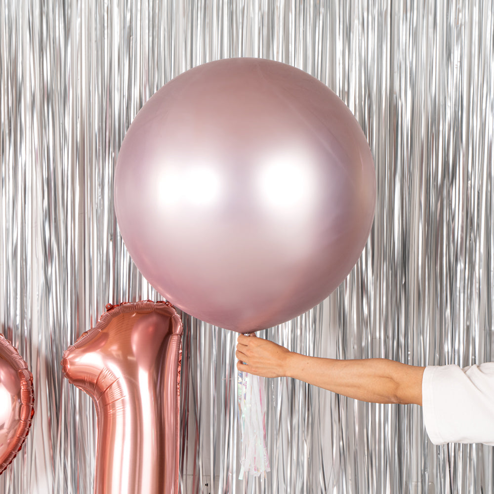 Balloonify Metallic Champagne Pink Latex Balloon - 36" - 10 count box