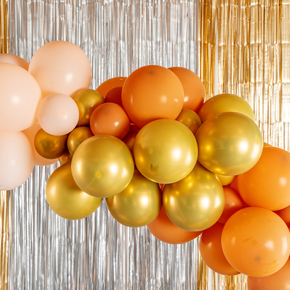 Balloonify Brown, White and Gold Balloon Arch / Garland Kit - 145 Pieces - 1 count box