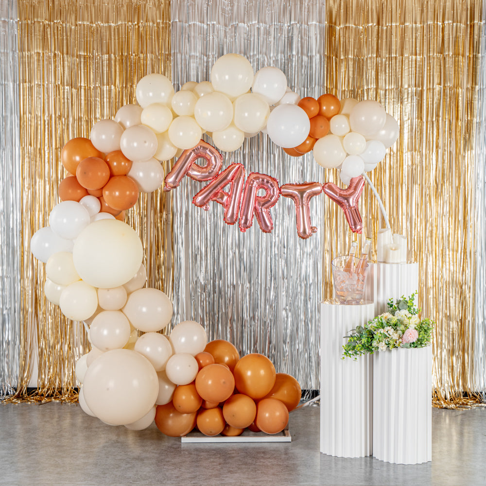 Balloonify Brown, Beige and White Balloon Arch / Garland Kit - 149 Pieces - 1 count box