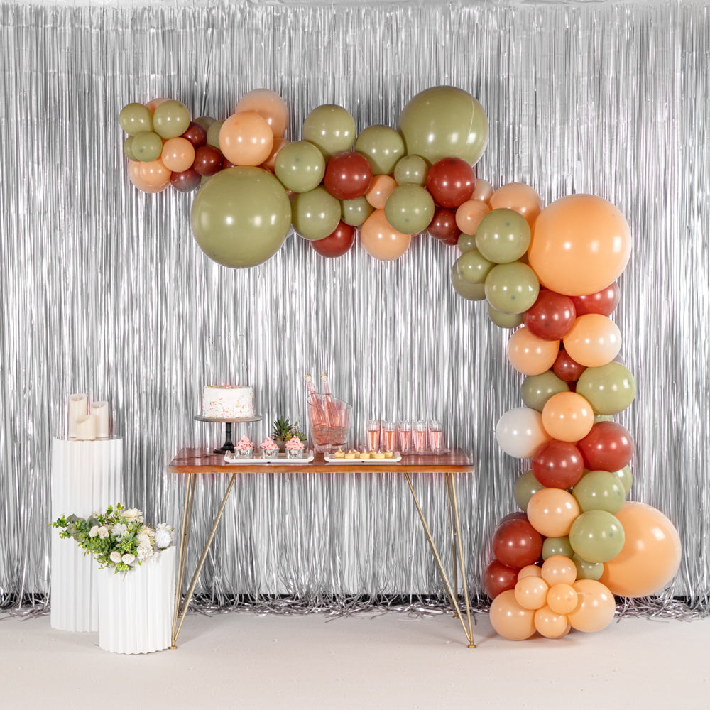 Balloonify Brown, Beige and Green Balloon Arch / Garland Kit - 127 Pieces - 1 count box