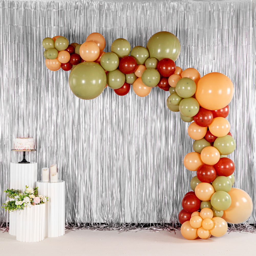 Balloonify Brown, Beige and Green Balloon Arch / Garland Kit - 127 Pieces - 1 count box