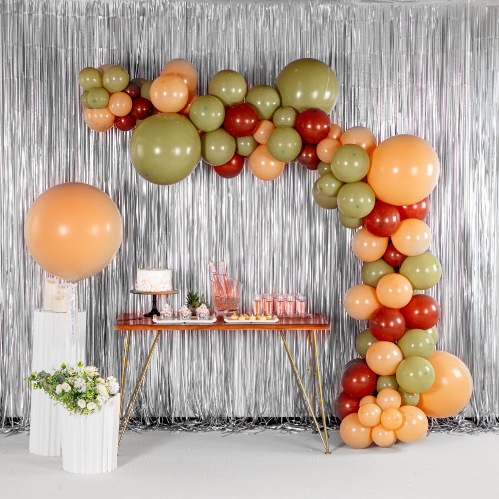 Balloonify Brown, Beige and Green Balloon Arch / Garland Kit - 127 Pieces - 1 count box