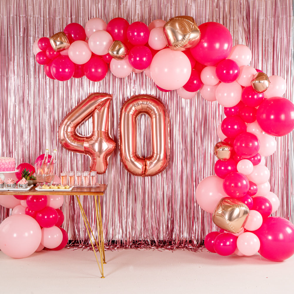 Balloonify Pink and Rose Gold Balloon Arch / Garland Kit - 166 Pieces - 1 count box