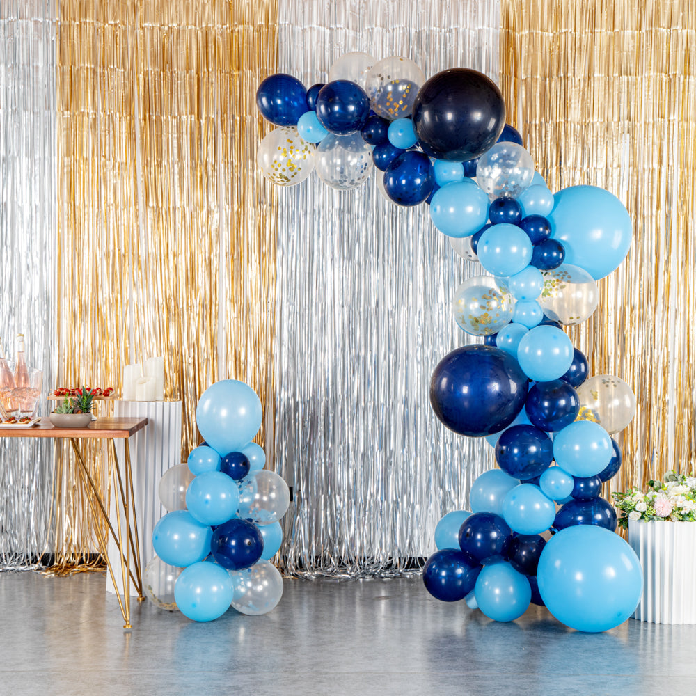Balloonify Navy and Sky Blue Balloon Arch / Garland Kit - 106 Pieces - 1 count box