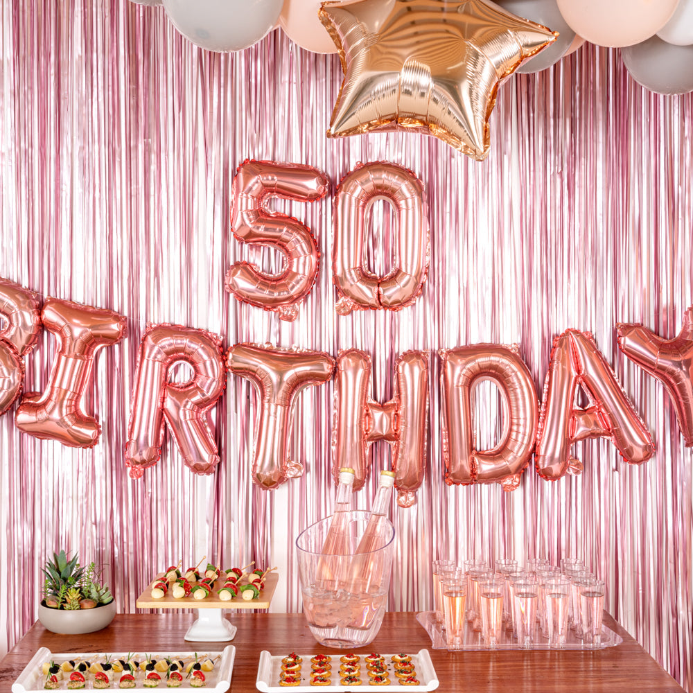 Balloonify Rose Gold Mylar Number 0 Balloon - 16" - 1 count box