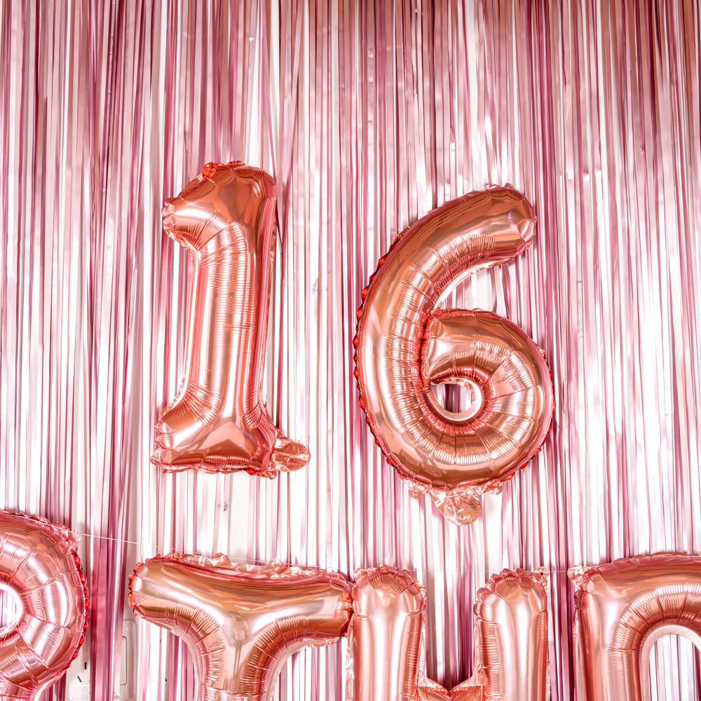 Balloonify Rose Gold Mylar Number 1 Balloon - 16" - 1 count box