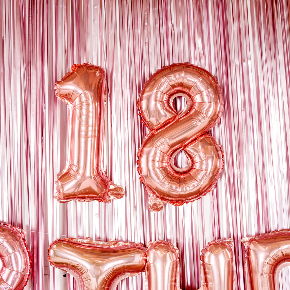 Balloonify Rose Gold Mylar Number 1 Balloon - 16" - 1 count box