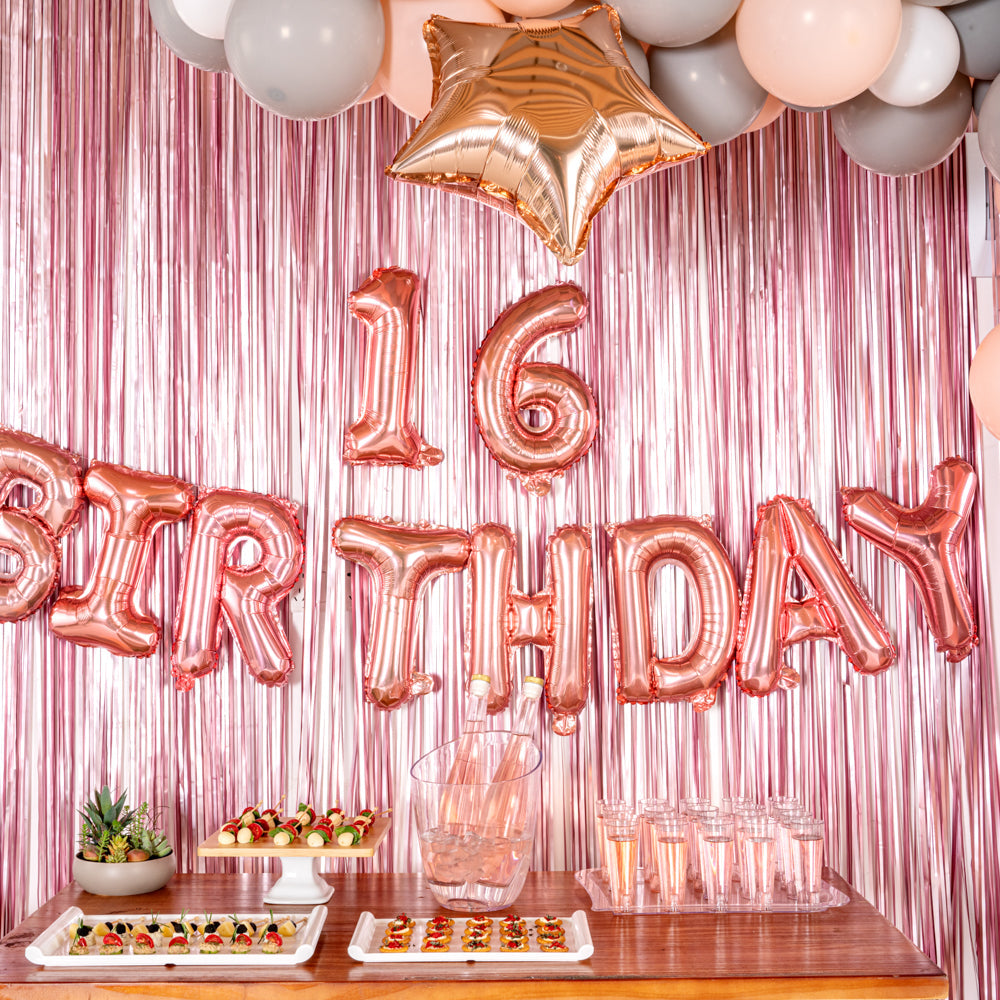 Balloonify Rose Gold Mylar Number 1 Balloon - 16" - 1 count box