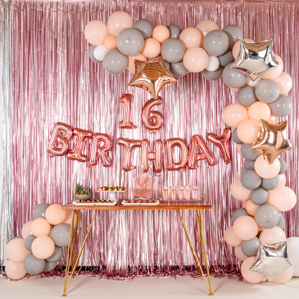 Balloonify Rose Gold Mylar Number 6 Balloon - 16" - 1 count box