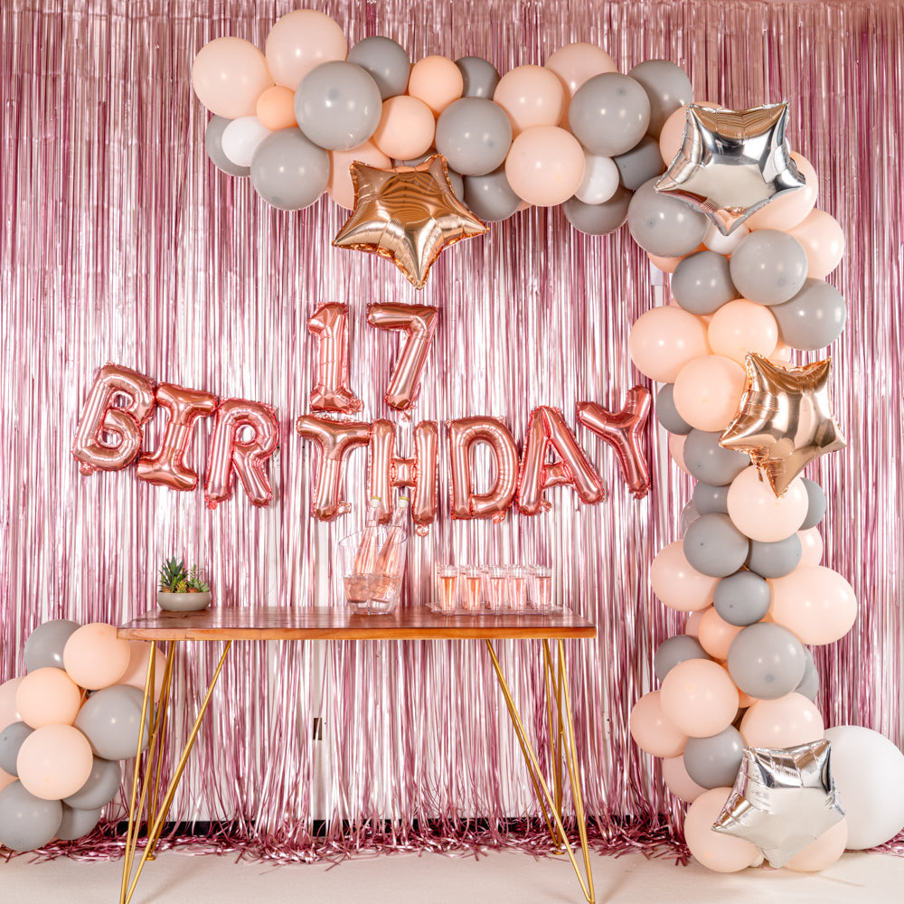Balloonify Rose Gold Mylar Number 7 Balloon - 16" - 1 count box