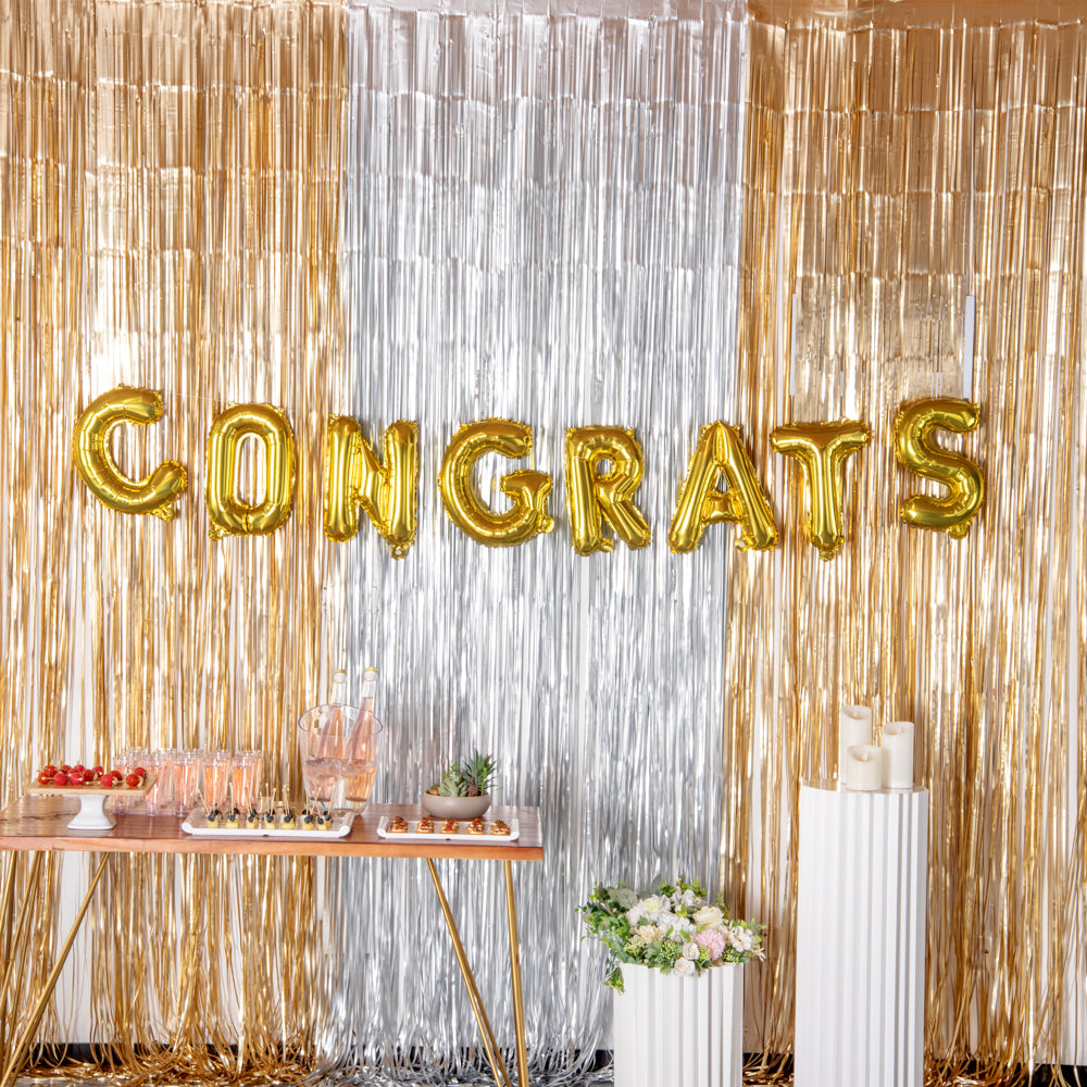 Balloonify Gold Mylar Letter C Balloon - 16" - 1 count box